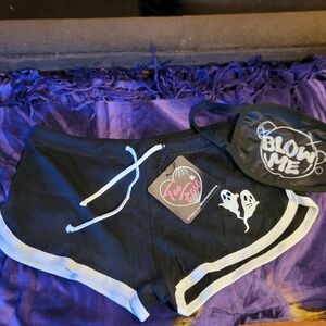 NWT TOO FAST SHORTS NIB FACE MASK